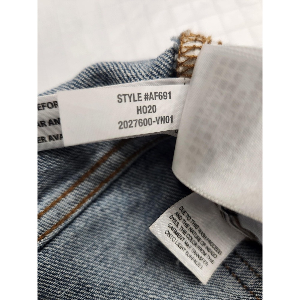 Madewell Jeans Womens 31 Blue The Perfect Vintage High Rise Crop‎ Frayed Hem - Picture 5 of 13